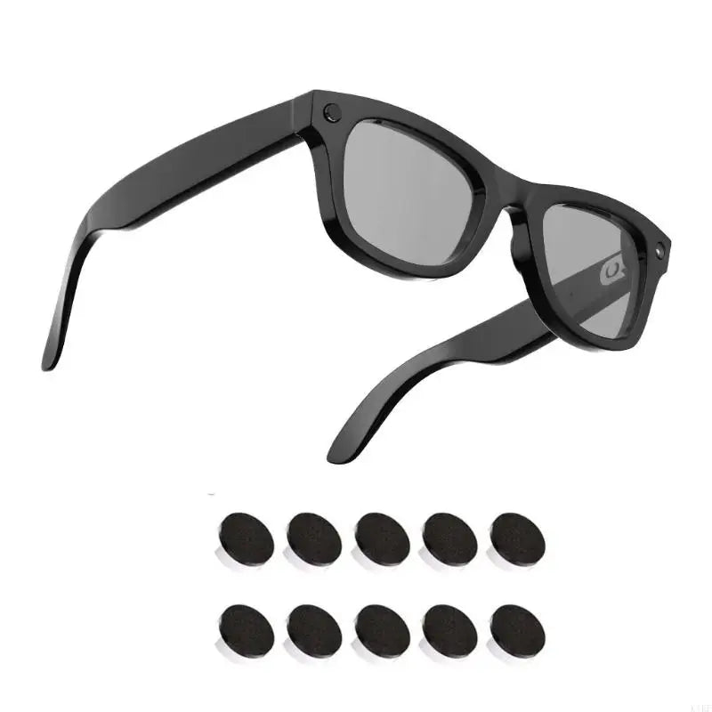 Glasses Side Light Cover Set, Matte Black 10 Pack Round Covers K1KF Quake
