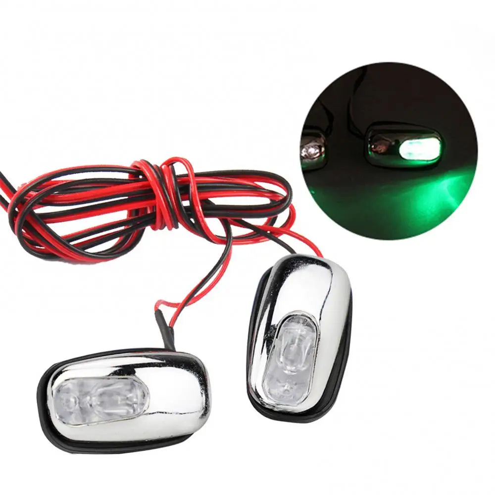 1 Pair Auto LED Light Windshield Windscreen Jet Spray Nozzle Wiper Washer Lamp Automobile Water Spray Lamp Car Accessories Quake Green