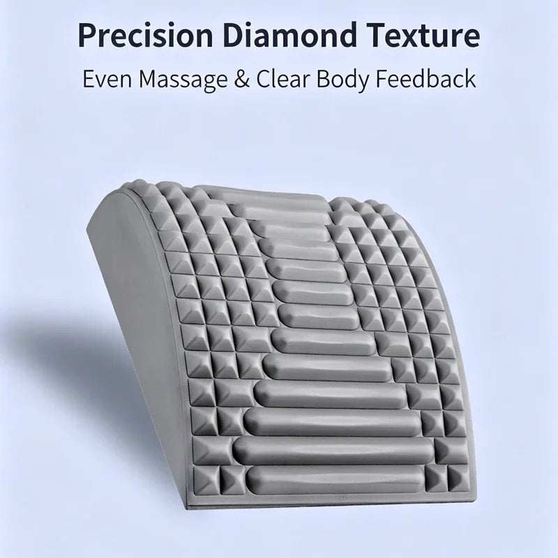 Back Stretcher Lumbar Support Device Neck Waist Muscle Relaxer Spine Corrector Back Opening Stretch Massage Tool for Pain Relief Quake