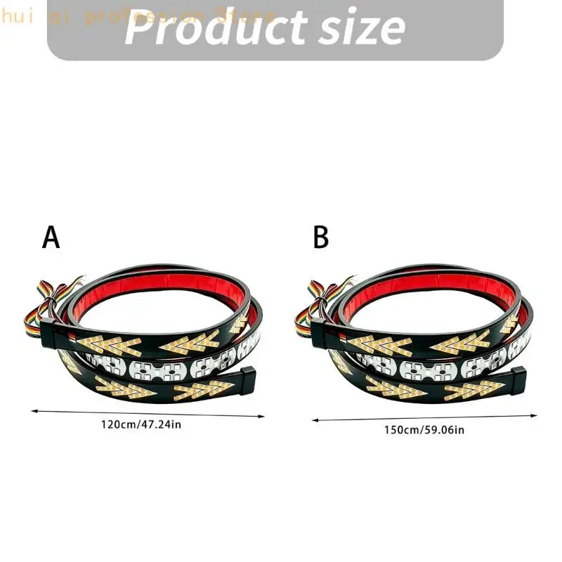 Connected Cable Harness Pickup Rear Lamp Bar with 12V LED Light Pattern for Rear Styling, Replacement, and Display H8WE Quake