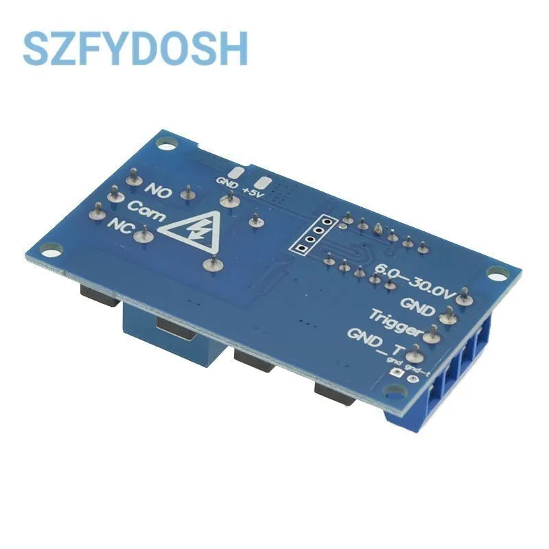 1 Channel 5V Relay 6-30V Relay Module OFF/ON Switch Trigger Time Delay Circuit Timer Cycle 999 Minutes Adjustable XY-J02 Quake
