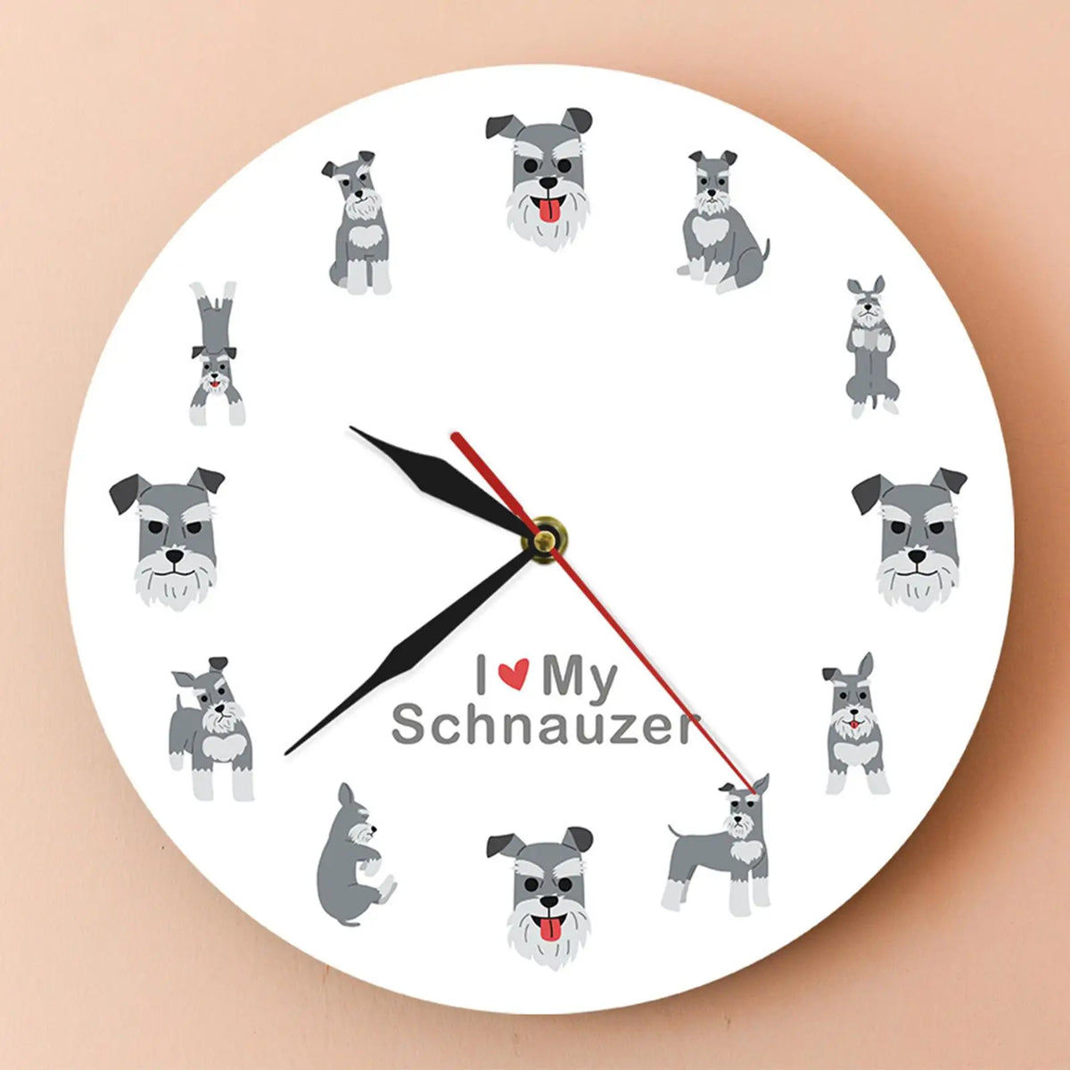 Wall Clock 30cm Hanging Clock Decorative Clock for Children's Bedroom Bedroom Kitchen School Quake