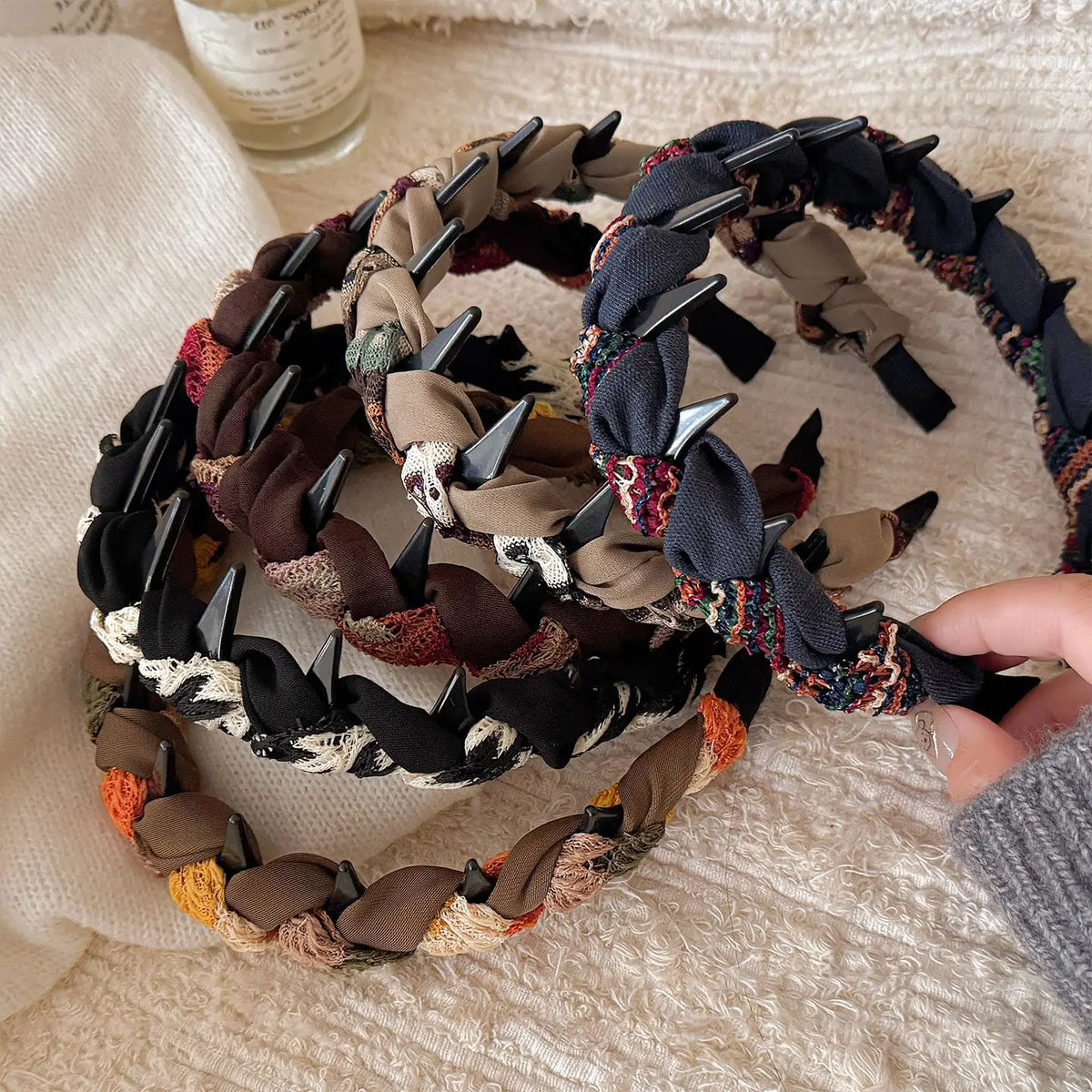 Autumn and Winter Yarn Knitted Fabric Headband Women Pressure Hair Face Wash Headband Fashion Versatile Hair Hoop Accessories Quake