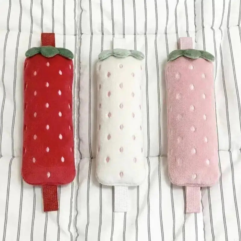 Strawberry-Inspired Plush Pencil Soft Polyester Pen Case for School Supplies, Desk Organization and Daily Carry K1KF Quake