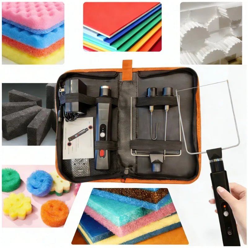 Electric Foam Cutter with Three Replaceable Heads for Polystyrene Craft DIY Model Making Professional Tool Die Cutting Machine Quake
