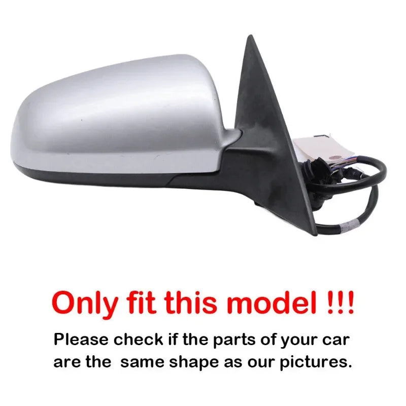 For Audi A3 S3 A4 S4 B6 A6 C6 Car Sticker Rearview Side Mirror Cover Wing Cap Exterior Door Rear View Case Trim Carbon Fiber Quake