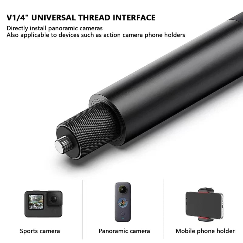 Spring Damping Camera Rod Collapsible 126g Aluminum Mount For Action Cameras Stable Videography K1KF Quake