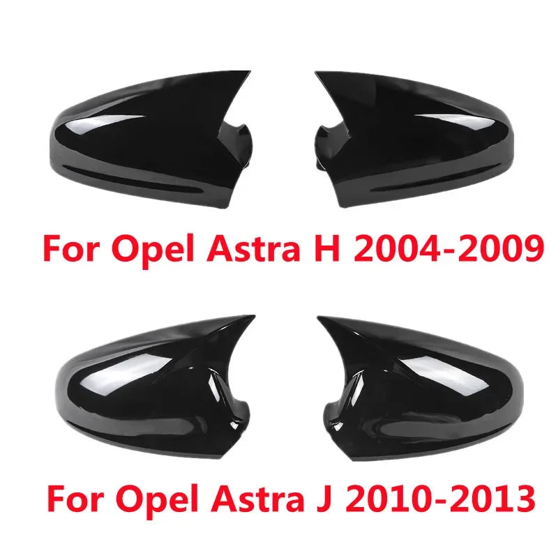 For Opel Vauxhall Astra H MK5 2004-2009 J MK6 2010-2013 Car Rearview Sticker Side Mirror Cover Wing Cap Exterior Door Case Trim Quake