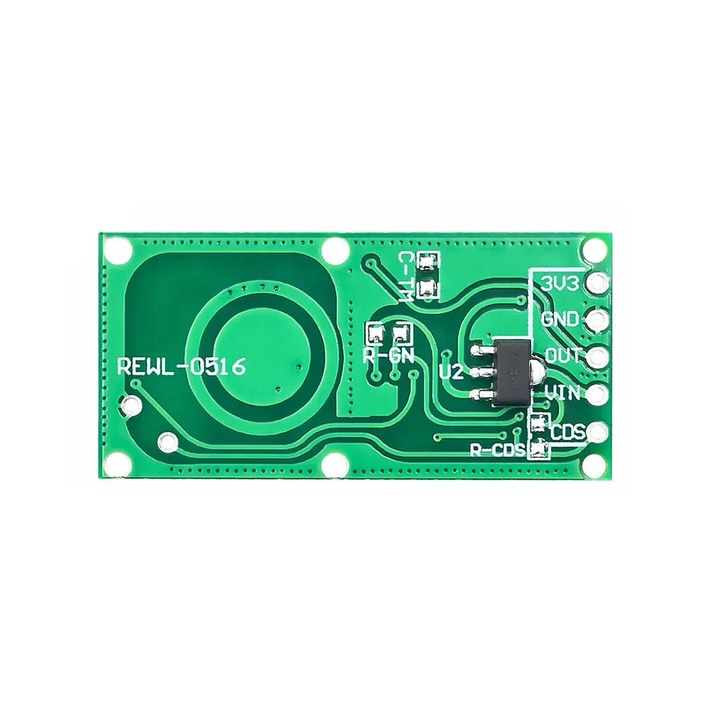 10pcs RCWL-0516 Microwave Radar Motion Sensor Module Human Body Induction Intelligent Module Output 3.3V 8M Distance for Arduino Quake Default Title