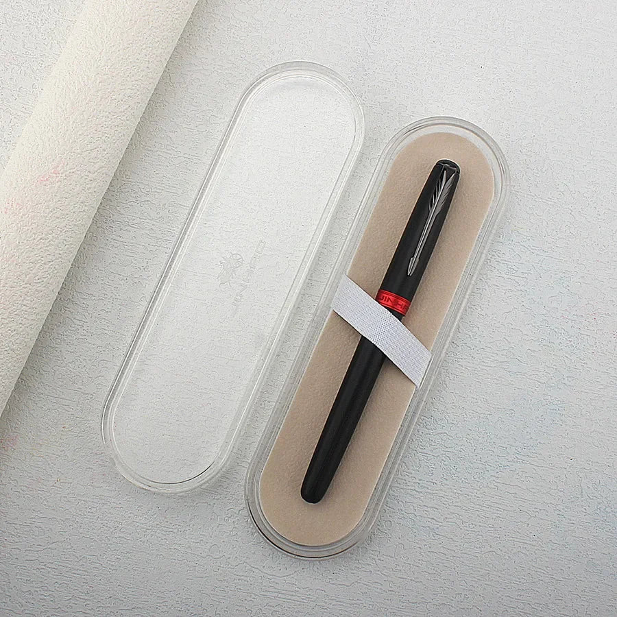 Jinhao 75 Fountain Pen #26 EF/F/M Nib, Black Extra Fine 0.4mm Office Writing Pen with Converter Quake 75-2 M0.7MM