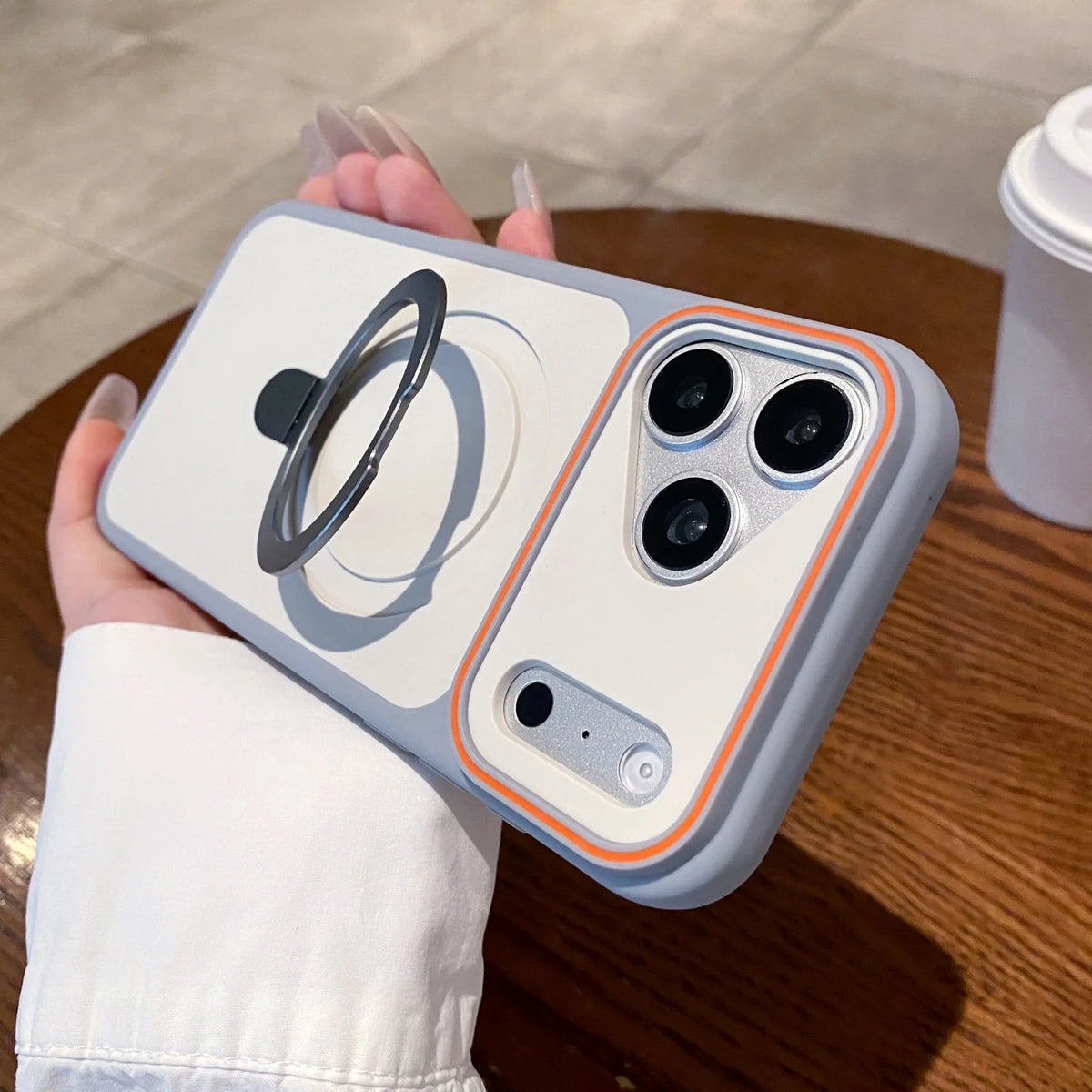 360-degree rotating magnetic suction phone case for iPhone14 15, 16, 17 ProMax / Pro compatible MagSafe wireless charging Case Quake