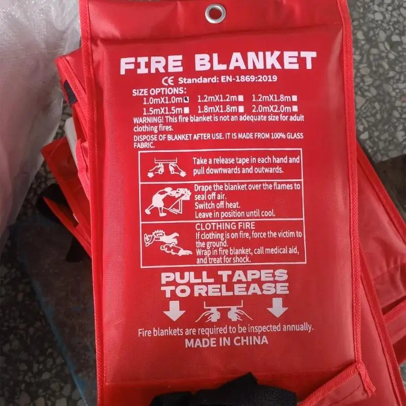 Emergency Blanket 2Pcs Suppression for Kitchen, Home, Fiberglass Blanket, 3.9Ft 4.9Ft 5.9Ft 6.5Ft K1KF Quake