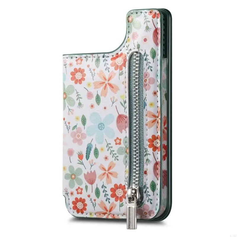 Small Phone Card Wallet with Shielding & Foldable Media Stand Multifunction PU Mobile Card Holder for Convenience K1KF Quake Green China Mainland