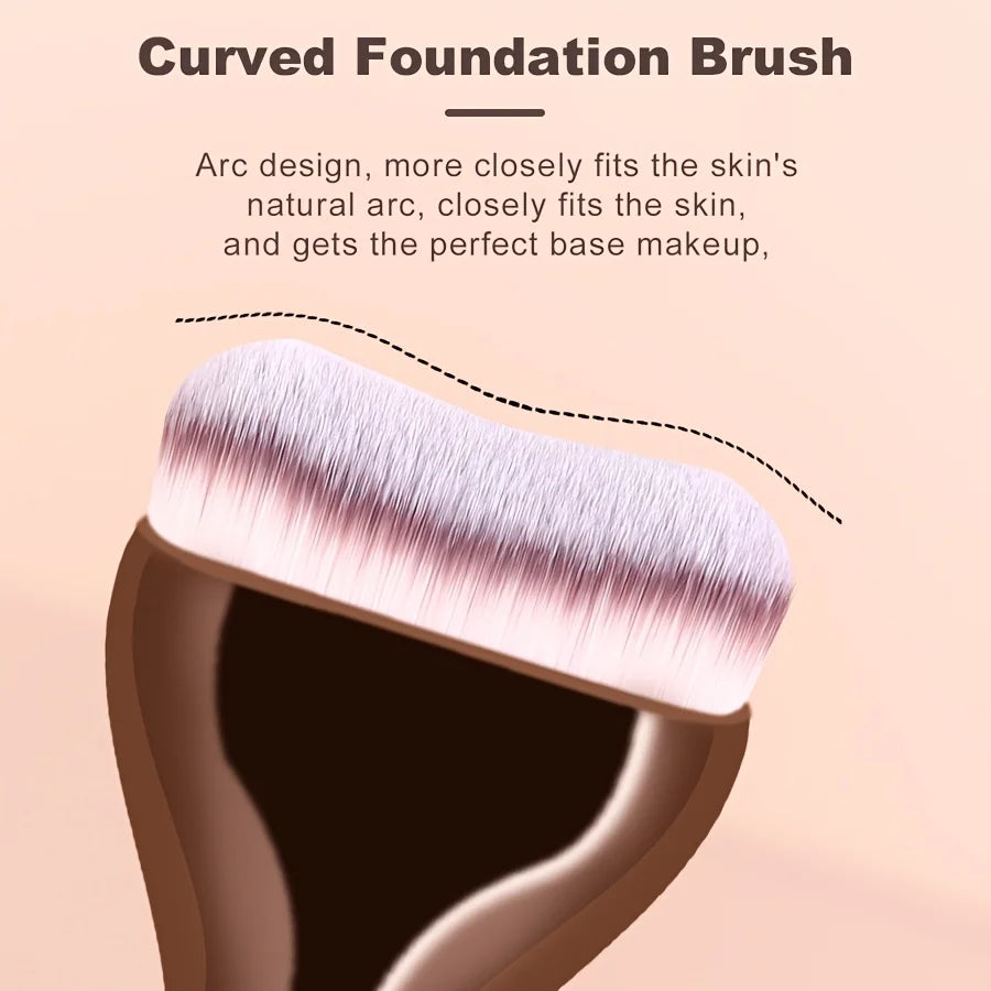 A Set of 15 Makeup Brushes Including Foundation Brush, Highlighter Brush, Blush Brush, Powder Brush, Nose Contour Brush, Eyeshad Quake