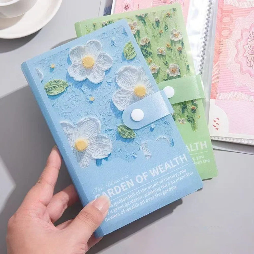 Save Money 100 Envelopes Money Saving Challenge Waterproof Reusable Mini Binder Savings Challenge Oil Painting Quake
