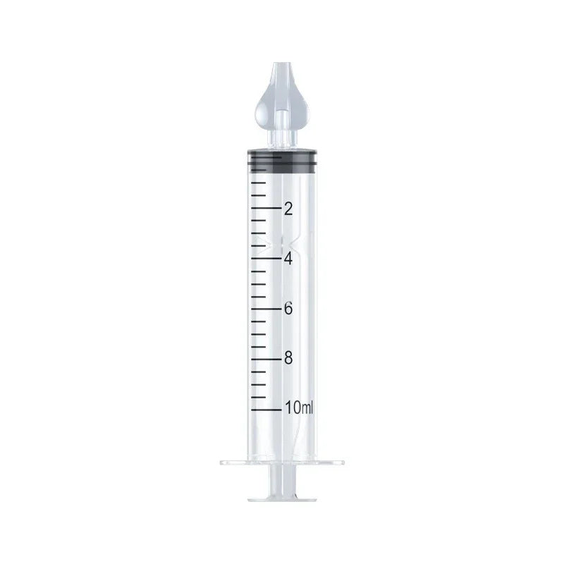 vvocci Lavado Jeringa 10ML/20ML Lavado Nasal Bebe Aspirador Nasal Para Bebe Baby Nasal Aspirator Syringe Baby Nose Cleaner Quake transparent 10ml 1pc