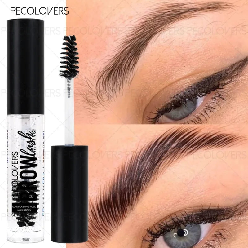 Transparent Eyebrow Gel with Black Cap, Eyebrow Shaping, Waterproof, Suitable for Festivals and Date Makeup, Eyebrow Cosmetics Quake