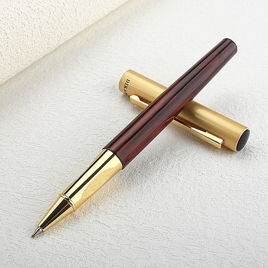 Metal Rollerball Pen Classic Authentic 0.7mm Smooth Financial Office Student Gift Ink Pen Quake 8039-2