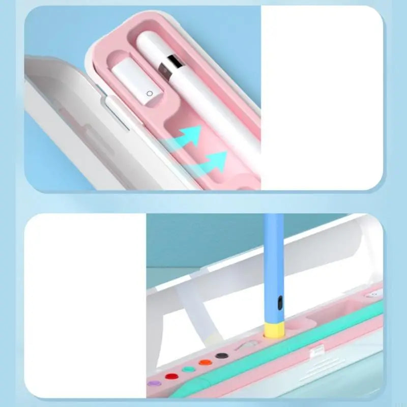 Universals Storage Case For Pencil 1st And 2nd Generation With Silicone Protections And Multiple Compartment Design K1KF Quake