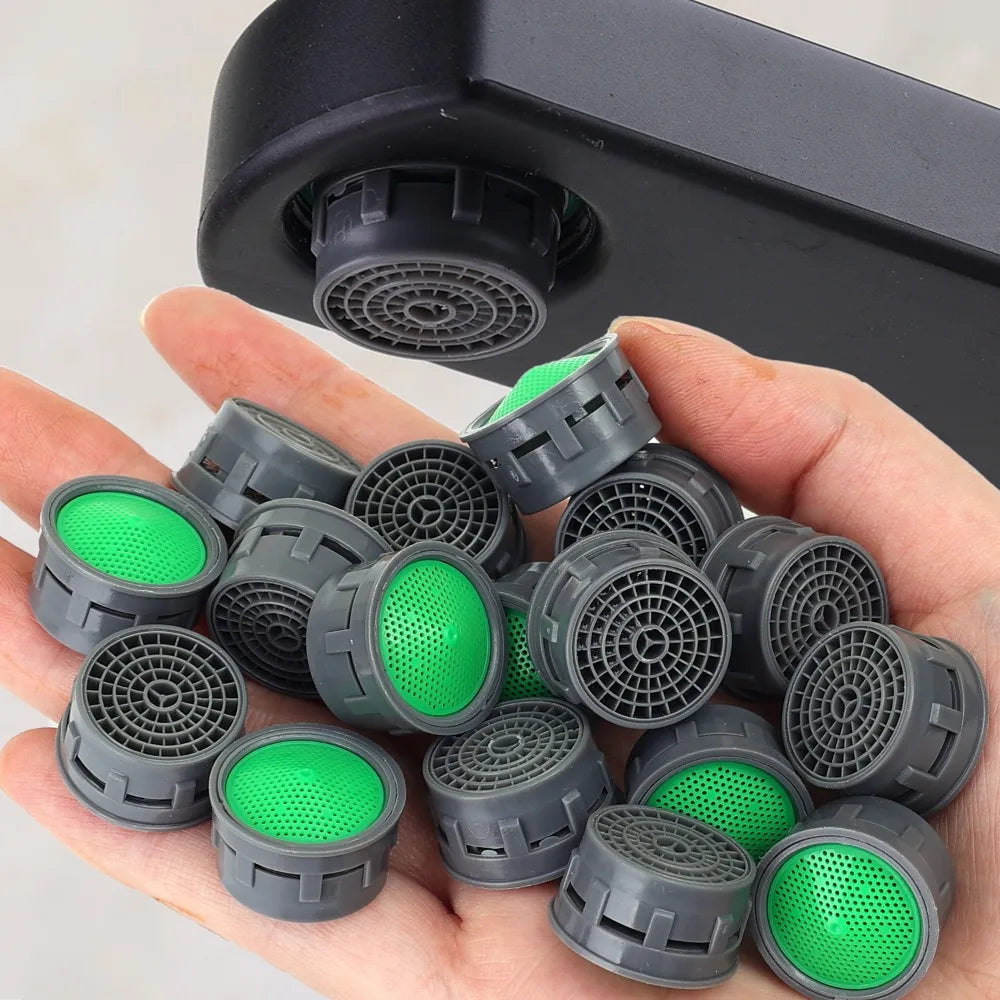 50/5PCS Faucet Filter Aerator Flow Restrictor Replacement Parts Insert Sink Basin Tap Filter Anti-splash Head Faucet Accessories Quake