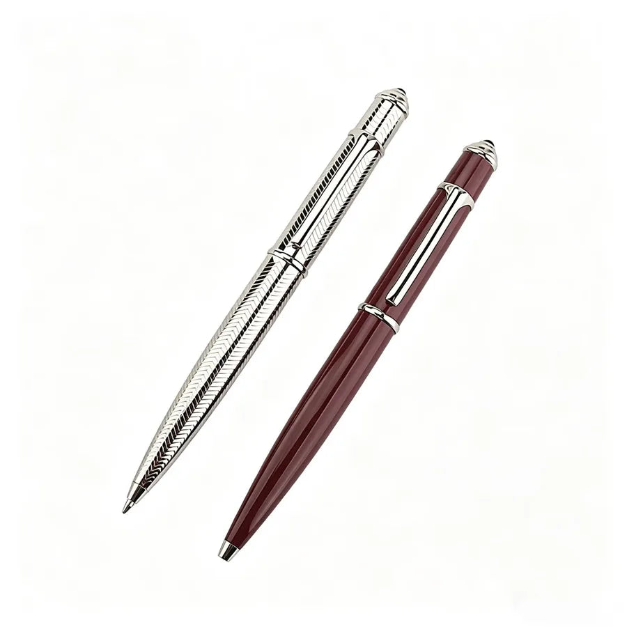 Retractable Metal Ballpoint Pen, Luxury Business Signature Pen, Smooth Writing Office Stationery,Ideal for School, Office, Quake