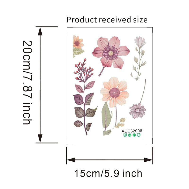 Waterproof PVC Switch Sticker Beautiful Flowers Wall Removable Sticker For Bedroom Bathroom Living Room Home Decoration Sticker Quake C