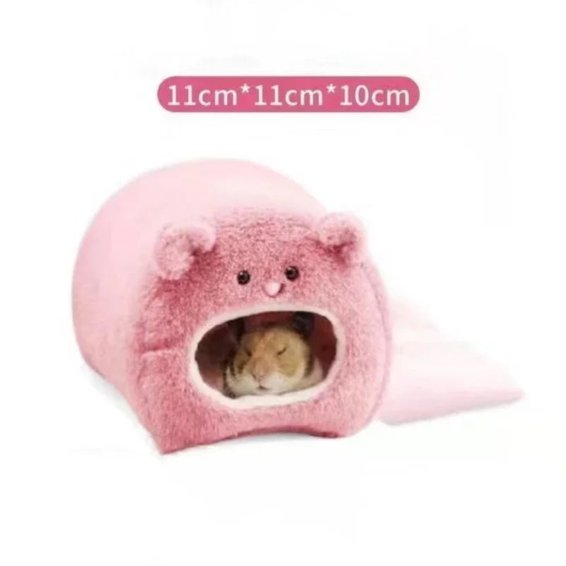 Hamster Soft Warm Bed Rat Hammock Pig Squirrel Winter Pet Toy Hamster Cage House Hanging Nest Mat House Bed Animal Mice Rat Nest Quake