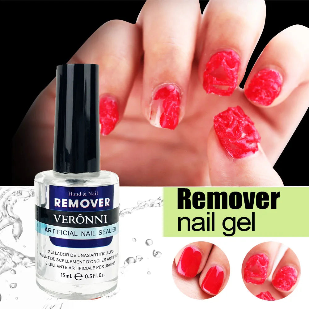 15ML Nail Gel Polish Fast Remover Gel Polish Soak Off UV LED Cleaner Function Gel Remove Manicure For Home Use or Nail Salons Quake