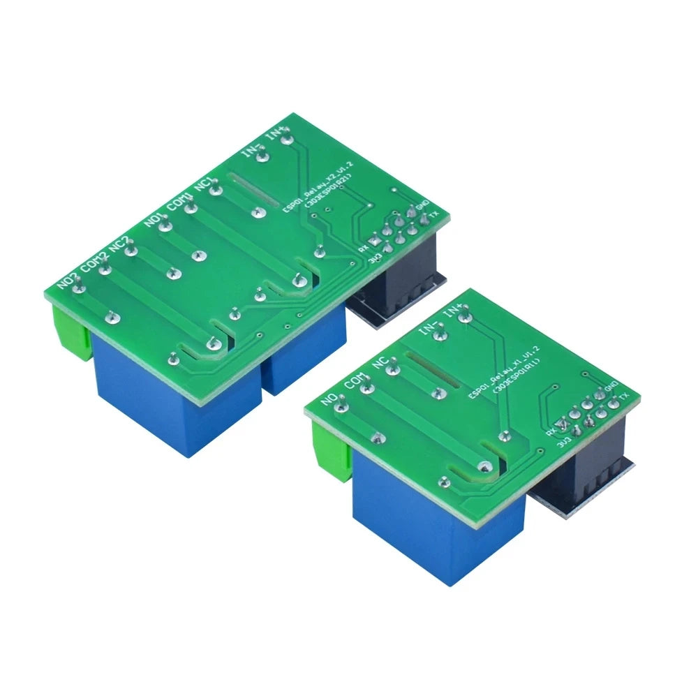 ESP8266 Dual Channel WIFI Relay Module ESP-01 DC5V With Relay Indicator and Reset Button 2 CH relay Boad Low Level Control Quake