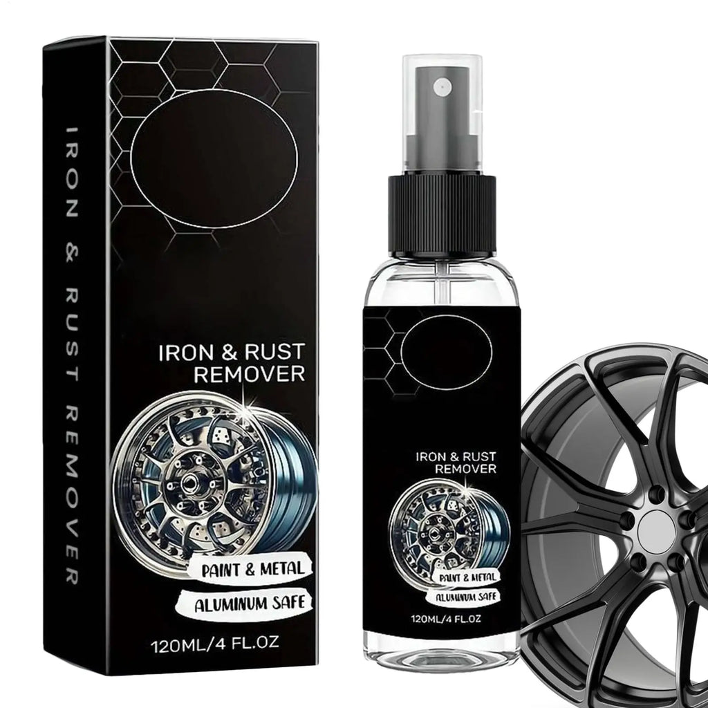 120ml Rust Remover Spray Multi Purpose Fast Acting for Metal Auto Paint Wheels SUV RV Boat Tools Chains Brakes Hinges Quake 120ml