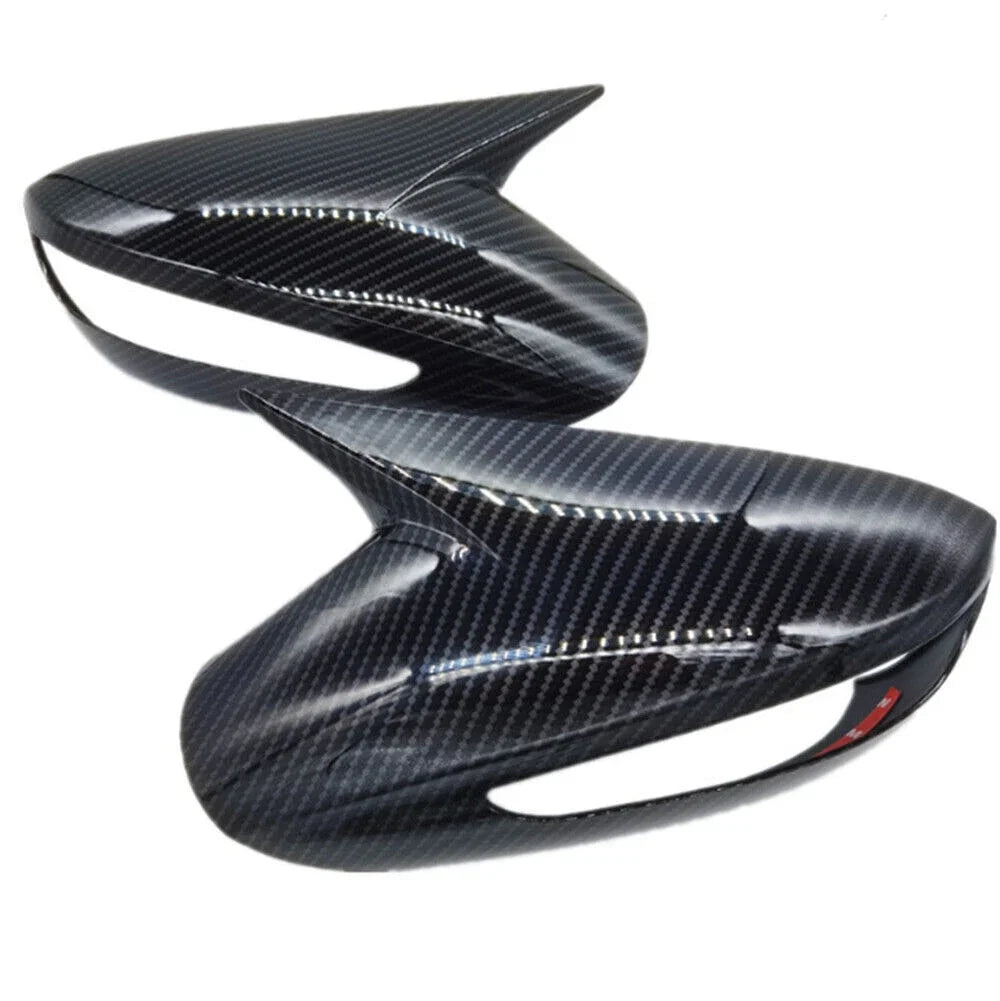 For Hyundai Sonata DN8 2011-2014 Rearview Side Mirror Cover Wing Cap Exterior Door Rear View Case Trim Shell Carbon Fiber Look Quake Carbon