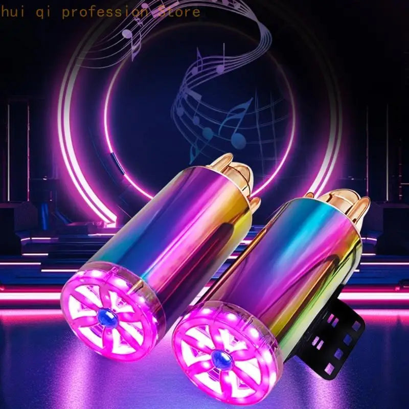 Double Channel Subwoofer Imitation Exhaust Pipe Audios System Motorbike Speaker H8WE Quake