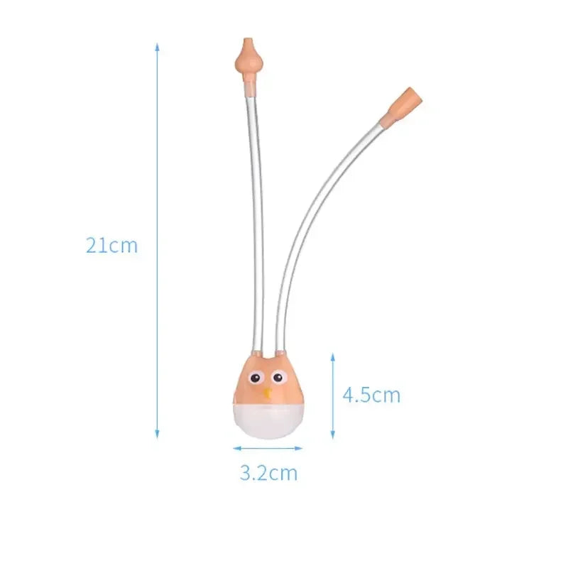 Cleaner for Infant Anti Reflux Baby Nasal Aspirator Mouth Suction Type Silicone Booger Suction PipeNasal Absorption Quake