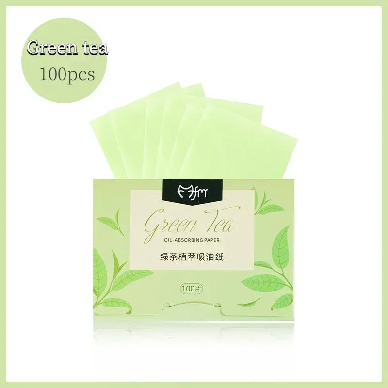 100pcs/set Portable Facial Oil Blotting Paper Matte Face Wipes Oil Control Face Cleaning Oil-absorbing Makeup Tools Accessories Quake No.3 100pcs