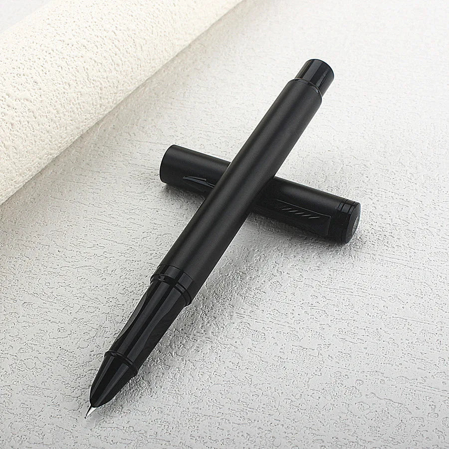 Luxury Metal 3652 Black Color Daily work Notes Office Fountain Pen EF 0.38MM Nib Student School Writing Pen Stationery Supplies Quake