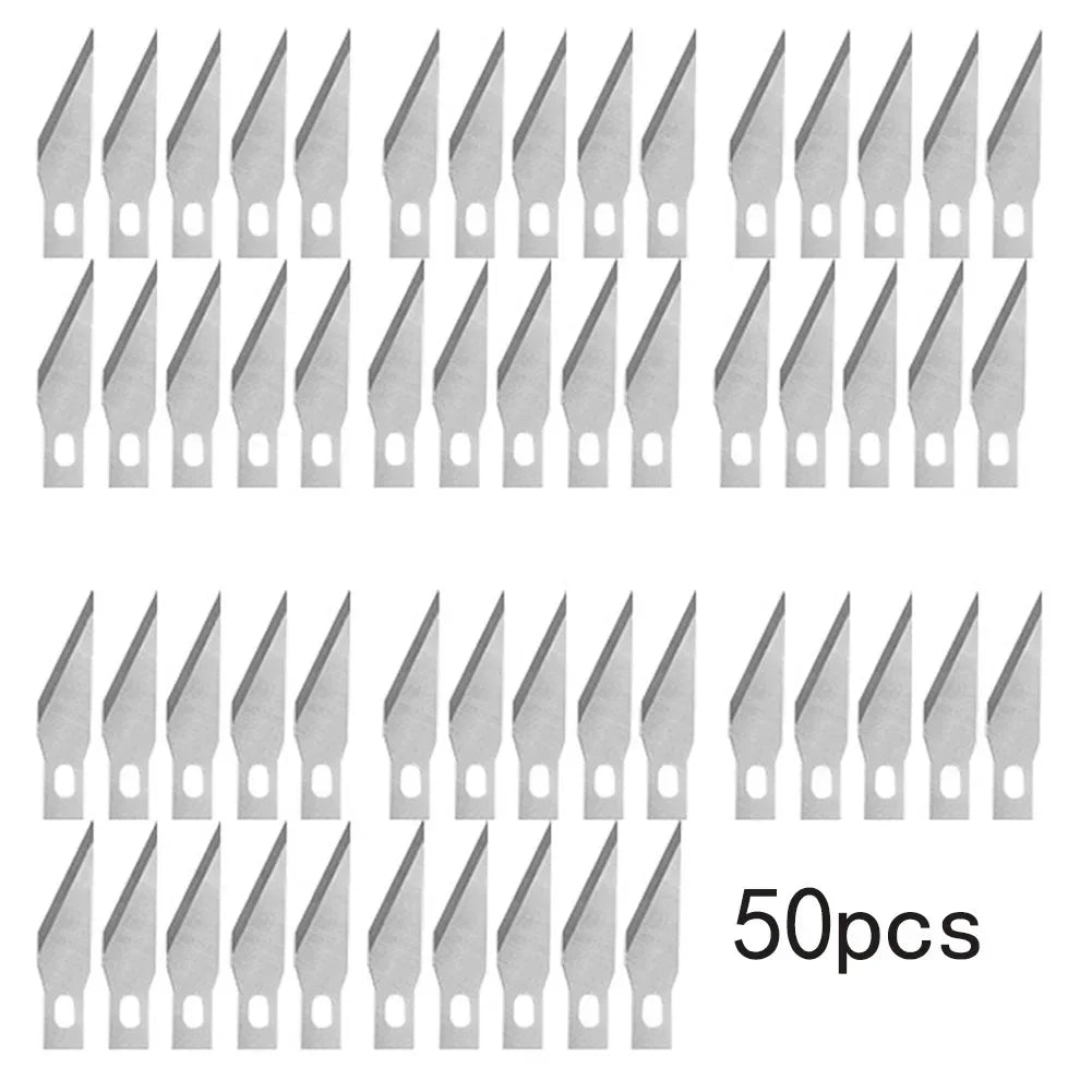 100/50pcs Wood Carving Knife Set - DIY Craft Sculpture Cutting Tool for Fruit Food Engraving Quake M264 50pcs