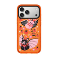 609084 Orange Border Magnetic Phone Case Cover for IPhone 13 14 15 16 17 18 Pro Max Case Quake orange (no magsafe) iPhone17 Pro