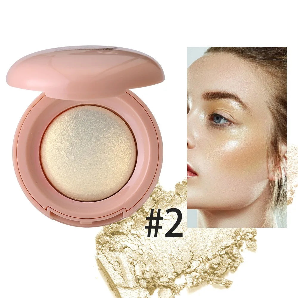 Long-lasting Highlighter Natural Glossy Fine Shimmer Makeup Highlighter Buildable Mashed Potato Texture Contour Highlighter Quake 2