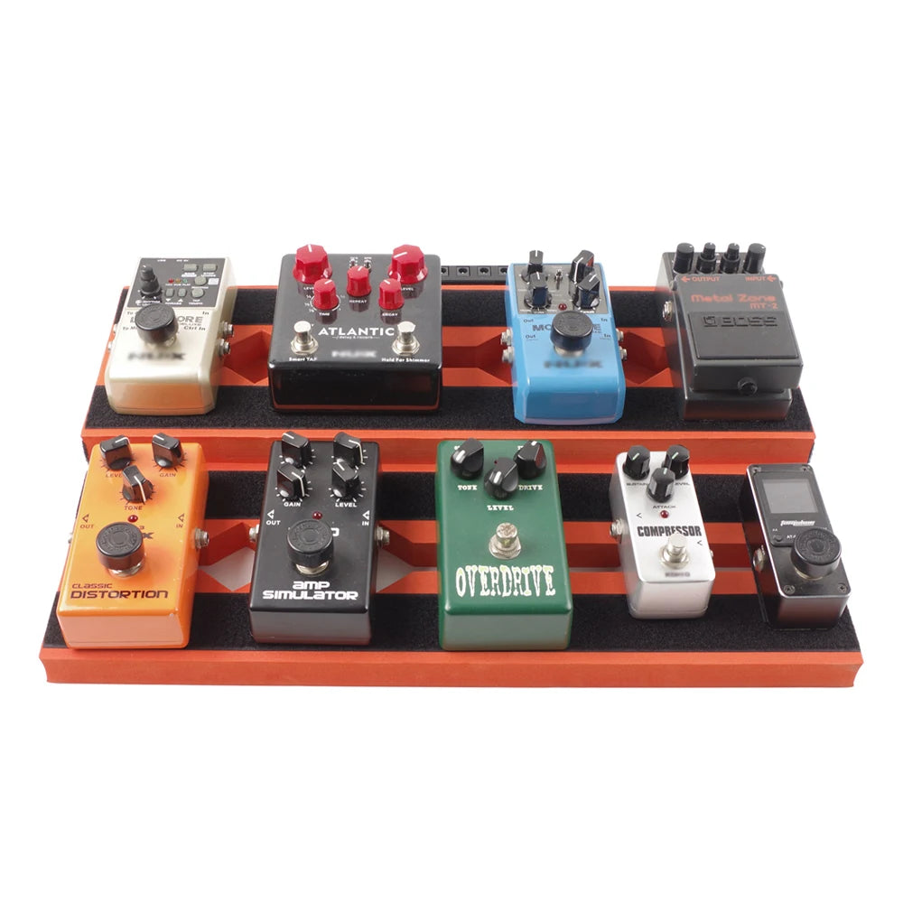 Guitar Effects Pedal Board Non-slip Guitar Pedal Board Portable Lightweight EVA Guitar Bass Pedalboard for Performances Quake