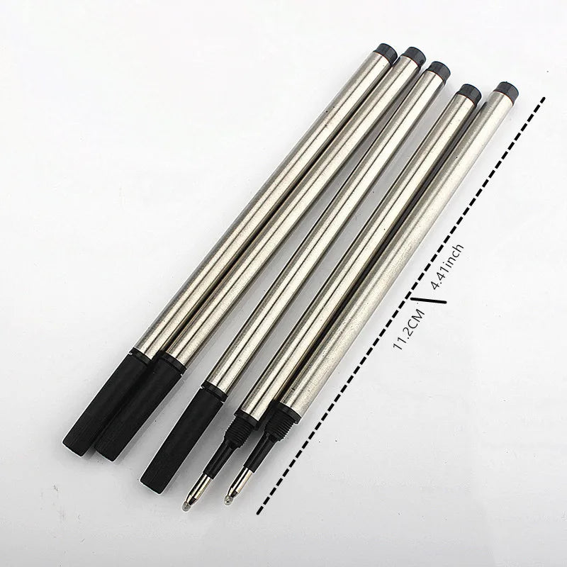 JINHAO 10/PCS Metal Spiral Mouth Refills 0.7mm Roller Ballpoint Pen Business Ball Pen Refills Office School Supply Stationery Quake