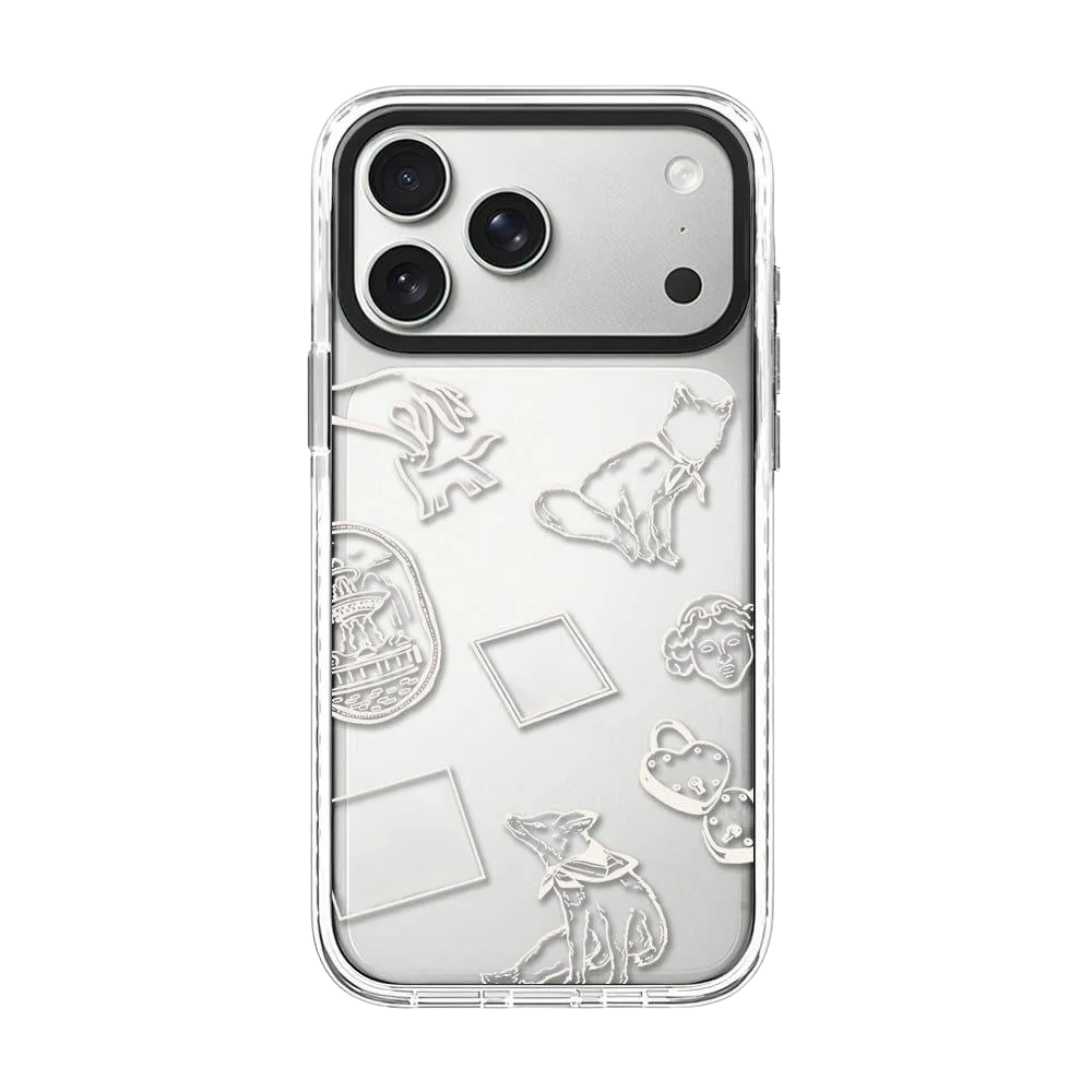 6082816 White Border Magnetic Case: Compatible with IPhone 18 17 16 15 14 13 Pro Max 18Pro Quake white (MagSafe) 3 iPhone 18 Pro