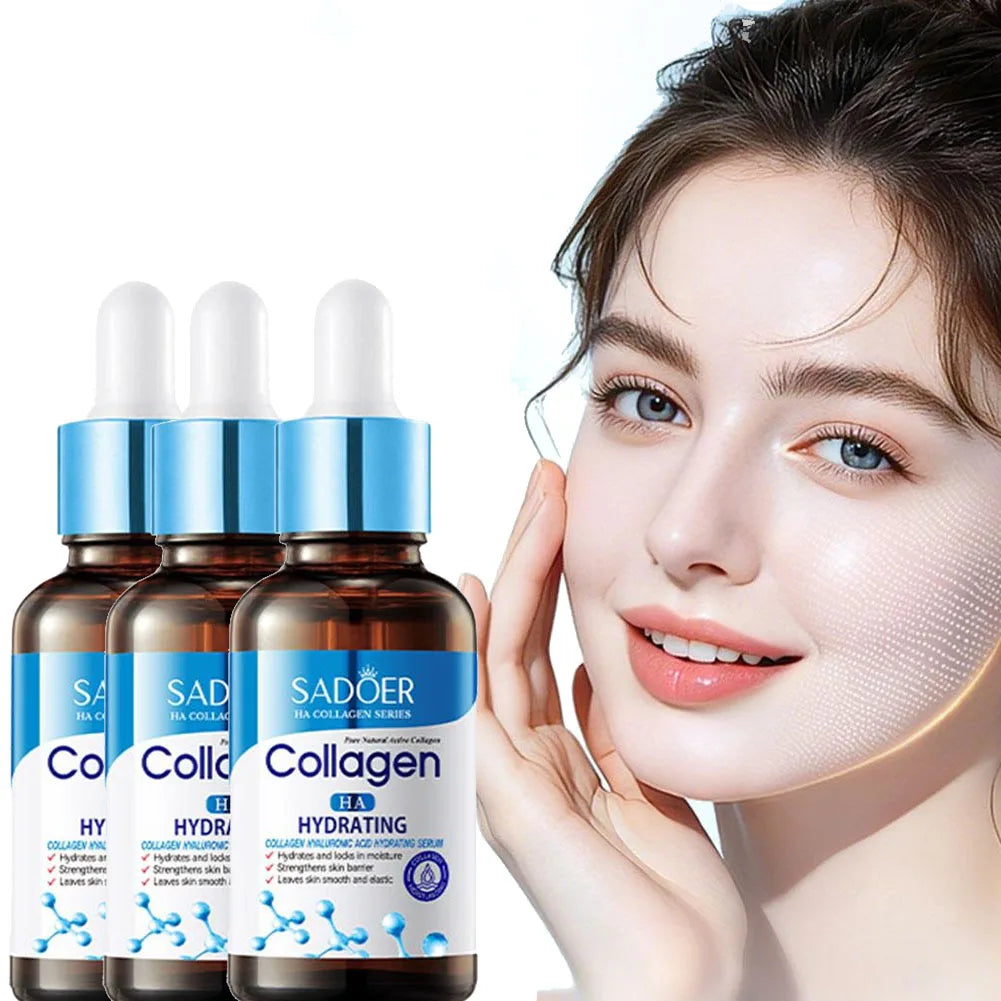 1/2/3/5pcs SADOER Collagen Face Serum skincare Facial Essence Liquid Anti-aging Moisturizing Nourishing Facial Serum Skin Care Quake