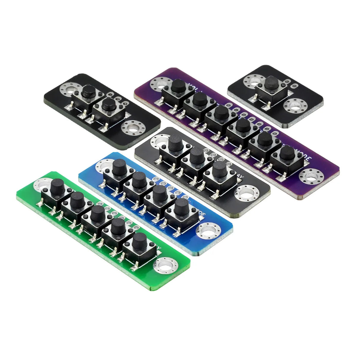 1 2 3 4 5 6 bit Independent Button Module MCU External Button Module Micro Switch ButtonBoard ForBluetooth Power Amplifier Quake