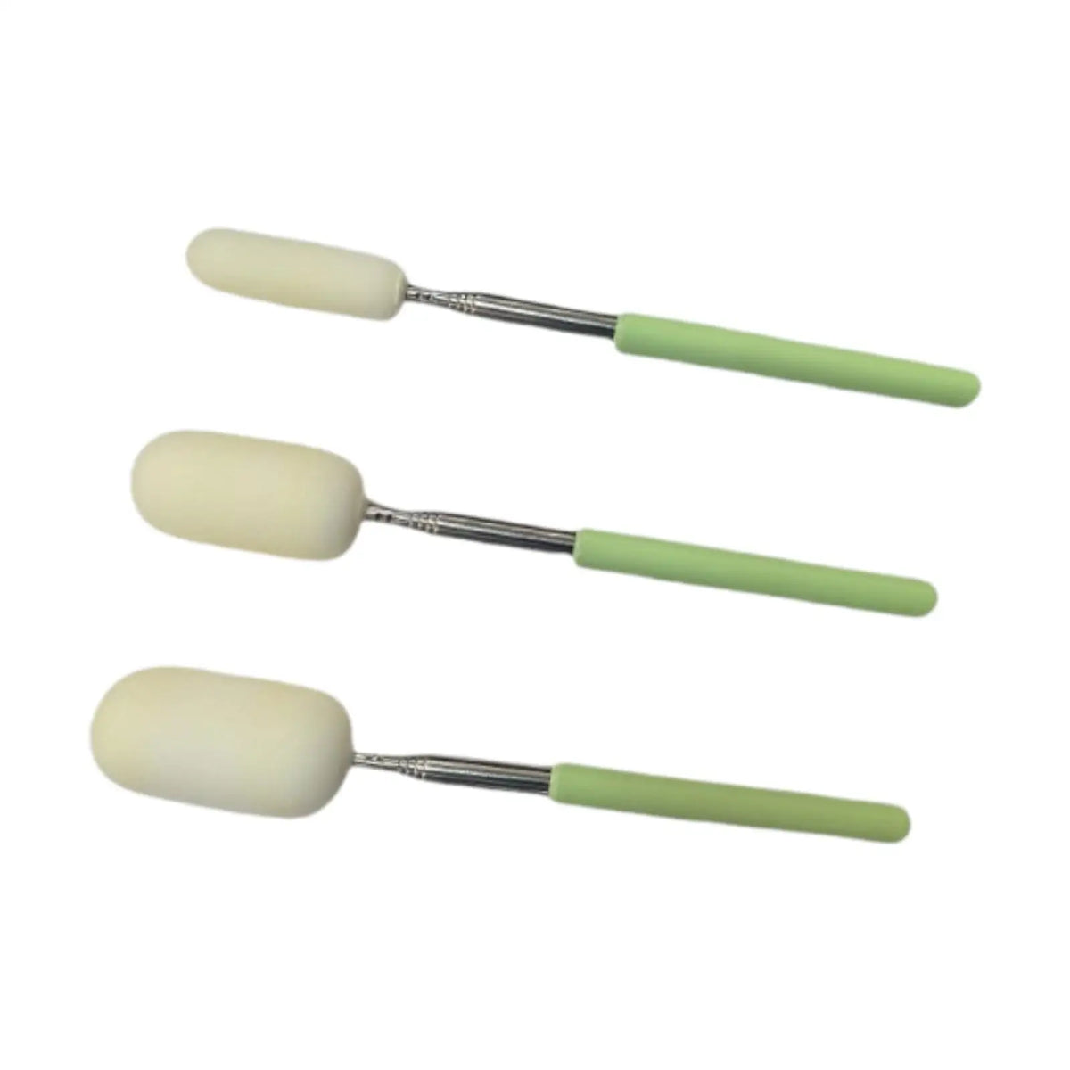 3X TElescopic sponge sticks Tools to shape the ceramic kit of ceramic tool Quake green