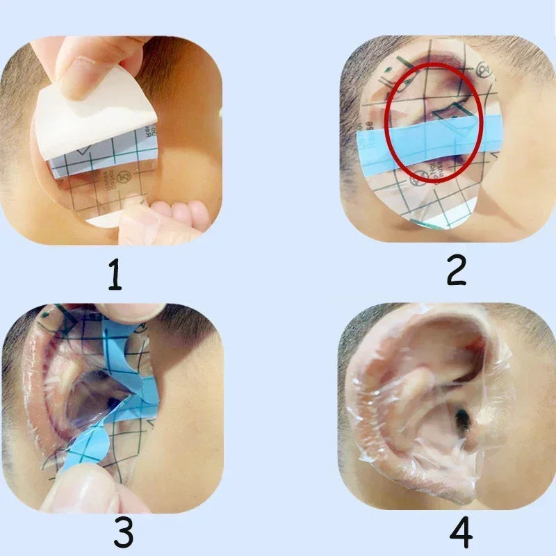 20/60/100pcs Baby Shampoo Ear Covers Waterproof Kids Shower Swimming Protection Ear Stickers Child Disposable Ear Cover Quake