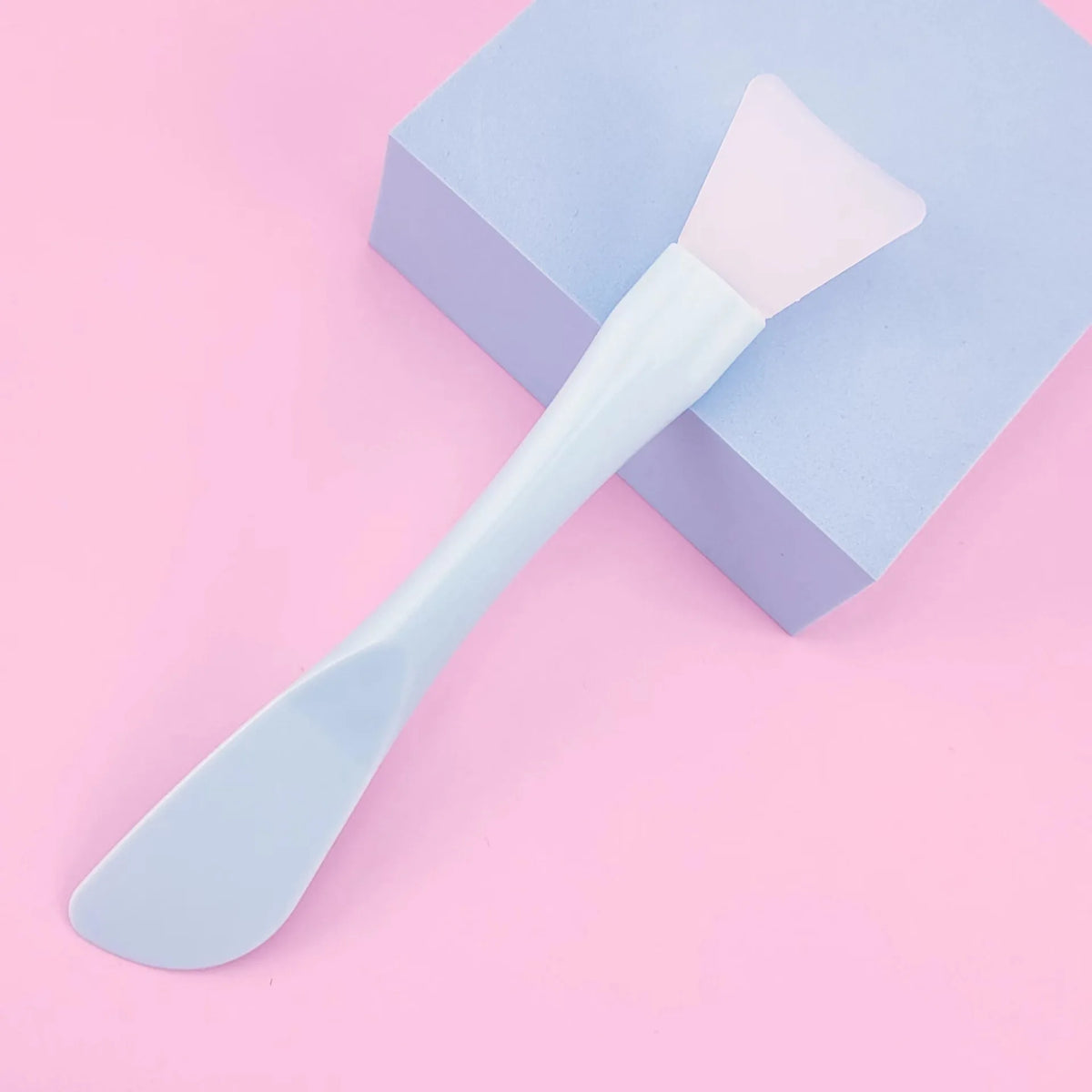Dual-use DIY Mud Film Brushes Knife Type Flat Head Silicone Plastic Facial Mask Brushes Silicone Film Adjusting Rod Beauty Tools Quake No.3 1pc