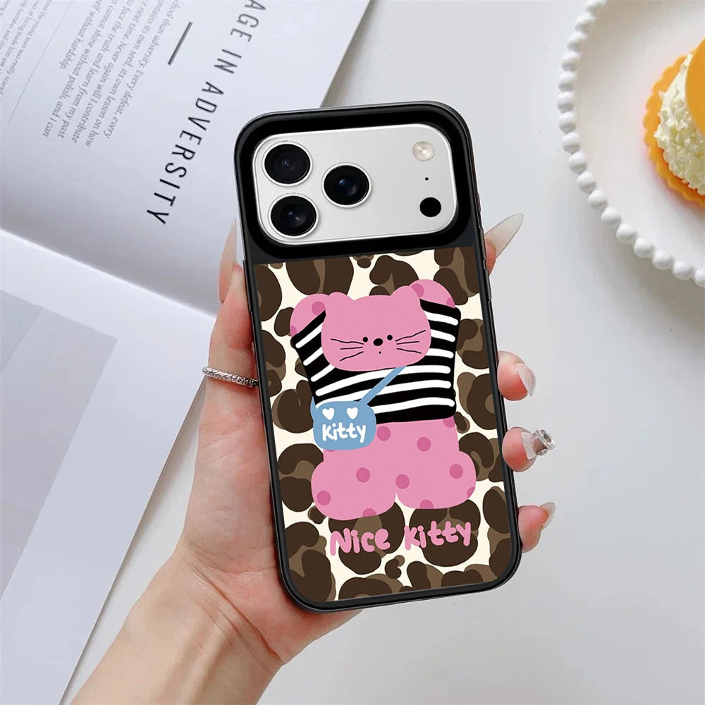 6090736 Mirror Surface Magnetic Phone Case Cover for IPhone 13 14 15 16 17 18 Pro Max Case Quake