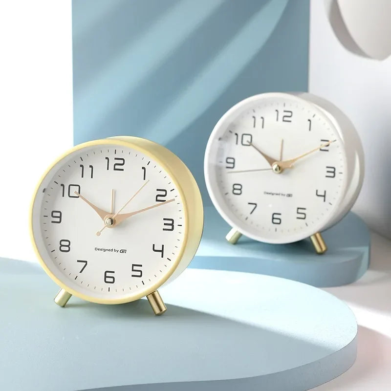 Desktop Small Alarm Clock Student Desktop Home Mute Alarm Clock Wake-up Tool Quake