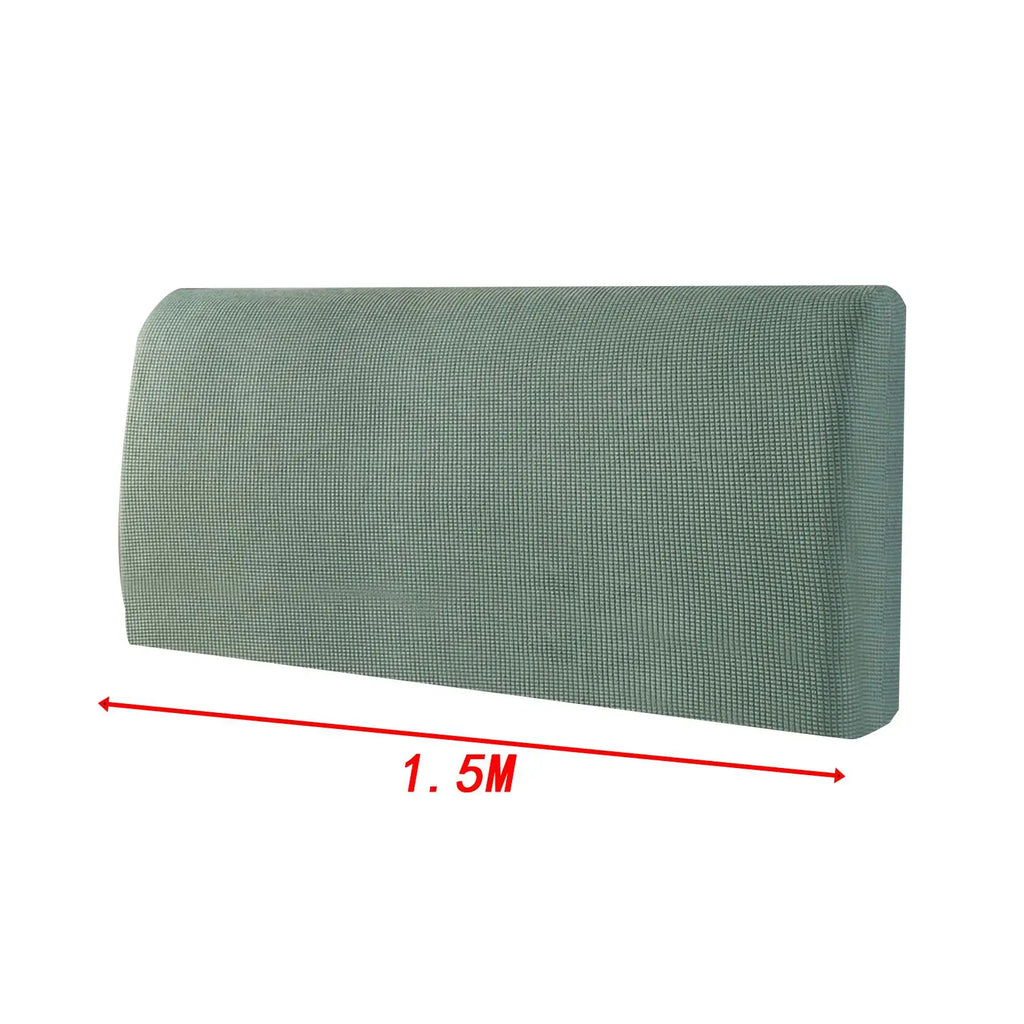 Bed Headboard Cover Washable Removable Solid Color Stretch Bed Back Cover Bedhead Cover Dustproof Cover Soft Protector 59inch Quake