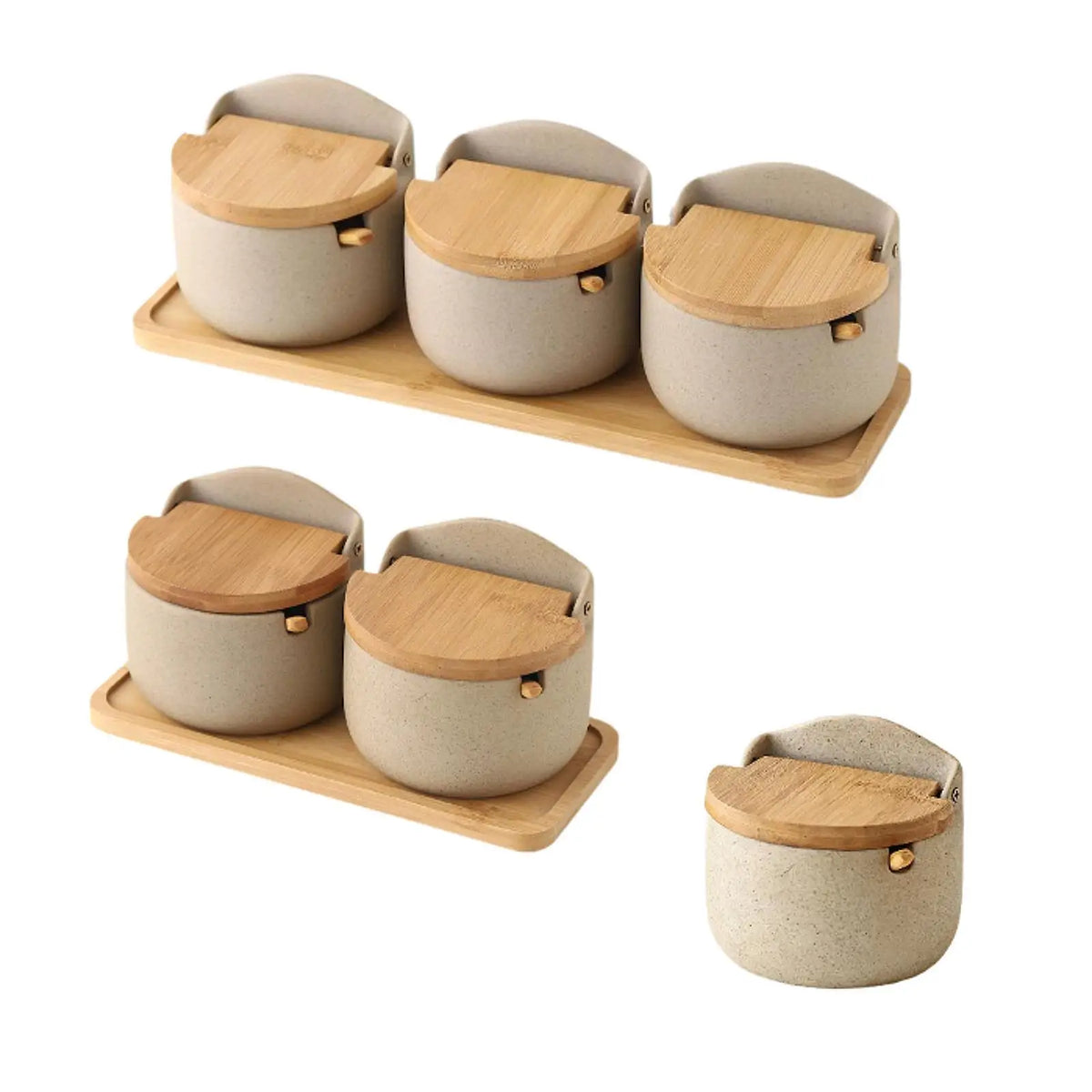 Porcelain Sugar Bowl Condiment Jar Container Sugar Holder Condiment Pot Ceramics Storage Jars for Restaurant Quake